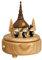 Rudolphs Schatzkiste Spieldose mit Kirche Kurrende bunt BxHxT 13x16x13cm NEU Spieluhr Spielwerk Musikdose Musik Figur Seiffen Erzgebirge Holz Dekoration Weihnachten