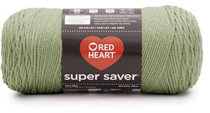 Red Heart Super Saver - Frosty Green, 11.67 x 27.4 x 11.67 cm (E300.0661)