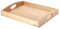 Continenta Tablett aus Gummibaumholz, Frühstückstablett, Holz-Serviertablett, Servierbrett, rechteckig, Größe: 44 x 35 x 5 cm
