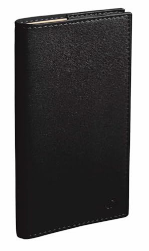Quo Vadis - Kalender – Spiralbindung – 2025 – Planital – Wochenkalender – Französisch – Soho – Schwarz – 12 Monate und 1/2 von Mitte Dezember bis Dezember – 8,8 x 17 cm – Papier Clairefontaine