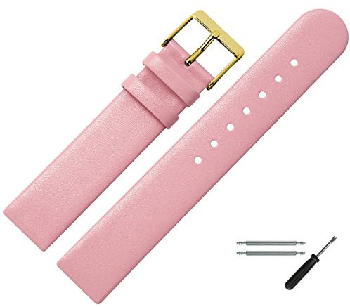 MARBURGER Uhrenarmband 16mm Leder Rose Gold - Montage Set 7611643000220