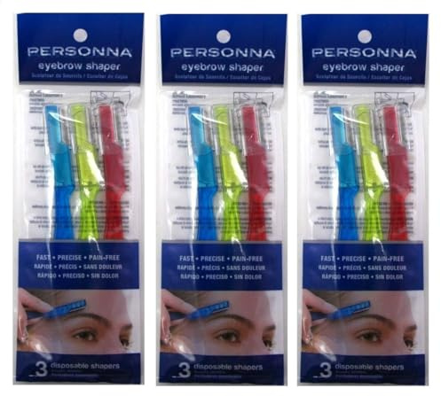 Personna Eyebrow Shaper For Men And Women - 3 Ea (Pack of 3) bundle