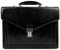Time Resistance Aktentasche für Herren, 100% Leder – handgefertigt in Italien – Arbeitstasche – Laptoptasche – Businesstasche – stylische Umhängetasche (Schwarz)
