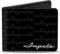 Buckle-Down 1962 Impala Geldbörse für Herren, PU, doppelt, Emblem/Wiederholung, Schwarz/Silber, mehrfarbig, 10,2 x 8,9 cm, Mehrfarbig, 4.0 x 3.5, Buckle-down PU Bifold Wallet – 1962 Impala Script