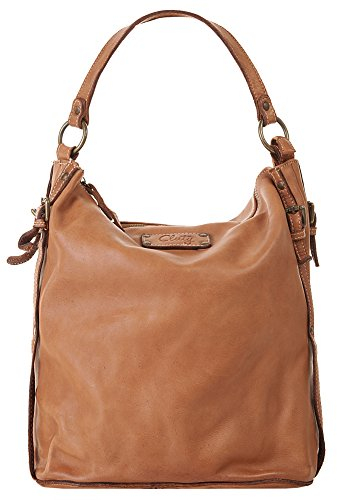 Cluty Umhängetasche echt Leder Damen | Made in Italy, Handtasche aus Rindleder, Crossbody Bag mit Reißverschluss, Messenger Bag mit verstellbarem Gurt | 019281