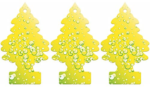 Little Trees Air Freshener Tree LTZ073 Sherbet Lemon Fragrance For Car Home Boat Caravan - Triple Pack