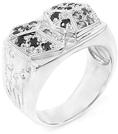 Sterling 925er Silber Pave Ring - DICES - 7