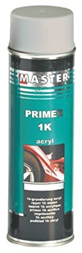Troton 1 K Primer 500 ml Spray de imprimación acrílico para rellenar, base adherente para coche, color gris, 1 unidad