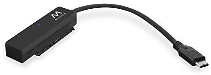ewent EW7075 Adaptador de Cable USB 3.1 Gen1 Type-C SATA Negro - Adaptador para Cable (USB 3.1 Gen1 Type-C, SATA, Male Connector/Female Connector, Negro)