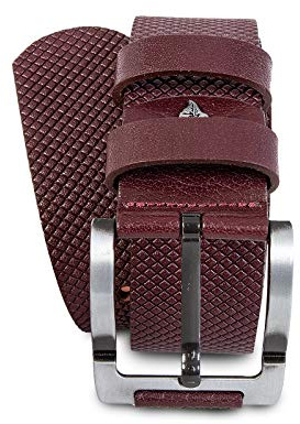Rock Creek Designer Herren Ledergürtel Echt Leder Herrengürtel Breit Jeansgürtel Anzuggürtel Büffelleder Accessoires G-015 Weinrot 110