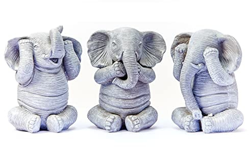 3 wise garden ornaments decorative outdoor hear no evil, See no evil, speak no evil outdoor home décor