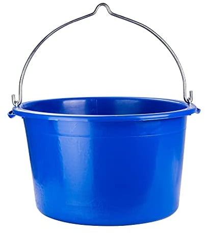 Baukübel Baueimer Mörtelkübel Zementkübel Mörtelwanne Eimer Kübel rund blau 40 L kranbar