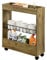 SoBuy BZR46-N Nischenregal mit 3 Etagen Küchenregal mit Rollen Badrollwagen Badezimmerregal Badschrank Nischenwagen Ordnungswagen Rollwagen schmales Regal Badmöbel Vintage BHT ca.:20x70x60cm