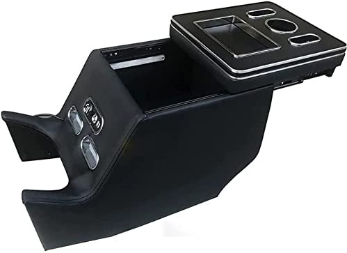 Armlehne Aufbewahrungsbox Für V-Klasse V220 V260 V250 W447, Mittelkonsole für Fahrzeuge Armlehnenbox mit USB und LED Licht/Getränkehalter (Patentierte Produkte)