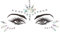 Gesicht Edelsteine, Selbstklebend Glitzersteine Strasssteine, Make-up Gesichtsaufkleber Dekorationen, Glitzer Temporäre Tattoos Gesichts Aufkleber, für Cosplay Karneval Schminke
