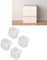 4 STÜCKE Rose Shaped Ceramic Knob Schubladenschrank Griff Möbelgriff für Home Wohnzimmer Schlafzimmer(Weiß),Türschnalle