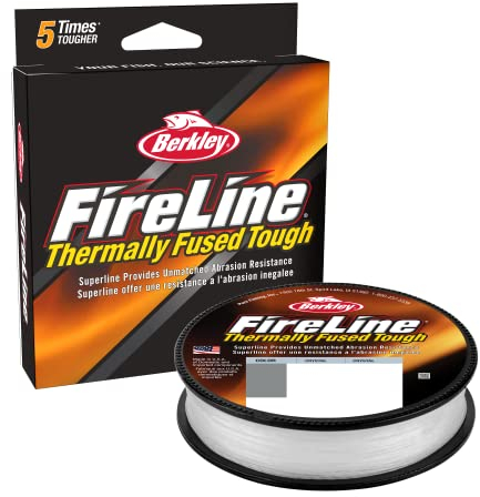 Berkley FireLine® Fused Original - 8-Strand Superline, Ultra-zähe & Abriebfeste geflochtene Angelschnur für Feingefühl und geschmeidige Würfe, Crystal, 0.17 mm, 23.54 lb|10.7 kg, 328yd|300m