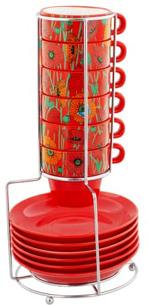 Torre de tazas espresso - Café colorido