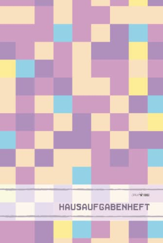 Hausaufgabenheft A5: Gymnasium Mädchen | Hausaufgabenheft für 1. Schuljahr mit Stundenplan & Zensurenliste | Schülerkalender A5 für 1 Schuljahr | ... Grundschule | Motiv: Retro Pixel CFP-RP02