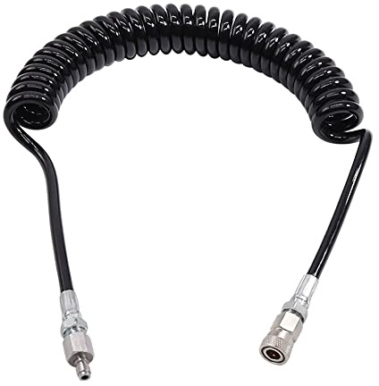Manloney LLC Paintball Airsoft Fill Whip Schlauch, 4500 psi PCP-Füll- und Ladesystem mit Schnellverschluss-Schlauchmontage (91,4 cm Länge/Remote Coil FM DN2 Ladesystem)