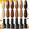 UR SUGAR UV Nagellack Herbst Braun Grün, 6 Farben Gel Nagellack Shellac Set Nude Gellack UV Farbgel Set Starter Set für Nagelstudio Nagel Gelnägel Set mit Geschenkbox Maniküre Set Weihnachts Set