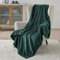 BEDSURE Kuscheldecke Flauschig Decke Fleecedecke - Wohndecke Warm Winter Weich, Sofadecke Kleine, Decke Couch Blanket, Wohn- & Kuscheldecken Kinder 130x150cm, Sofa überwurfdecke Dunkelgrün