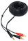 DRUT 20m 3.5mm to Twin RCA Stereo Aux Phono Audio Cable Mini Jack Lead Cord Y Splitter Headphone Cord RCA Y Splitter Adapter 65ft Black Gold Connectors