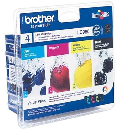 Brother - Cartridge - C/M/Y/K - LC980VP