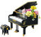JOMIOD Konzertflügel Bausteine Bausatz, 1311 Klemmbausteine Klavier Piano Architektur Spielzeug Modellbausatz, Piano mit Hocker und Notenhalter, Konstruktionsspielzeug Nicht Kompatibel mit Lgo