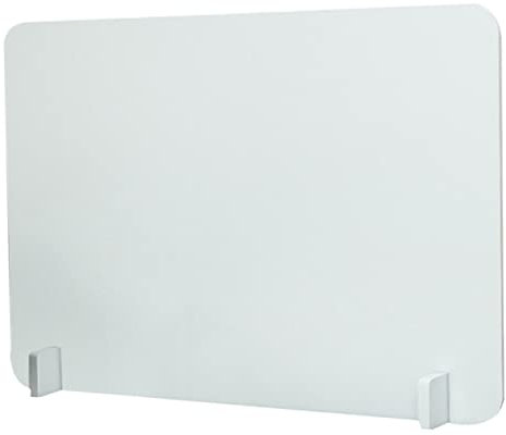 DIKACA Privacy Desk Divider Office Desk Partition Panels Splatter Guard Frosted Desk Dividers Shelf Desk Acrylic Desk Panels Table Privacy Board Student Poster Board Anti-spill White