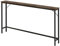 FURWOO Slim Console Table for Hallway Industrial Compact Display Table Sofa Table for Small Spaces(Rustic Brown)