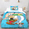 NEAFP Asterix und Obelix 3D Bettbezug Set, Bettwäsche Set, Deckenbezug, 2 Teilig, Kissenbezug, Reißverschluss, Anwendbar Auf Kinder, Junge, Mädchen, Jugendliche, Erwachsener Single（135x200cm）