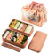 BRYN Bento Lunch Box, 1120ml Boite Repas Compartiment avec Couverts et Lunch Bag, boîtes Bento Micro Ondable pour Pique-Nique, Travail, Écoles, Camping et Fitness (Acier inoxydable/Orange)