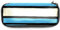 VTGHDEEQ Pencil Pouch,Small Pencil Case,Black and Blue Flag,Pen Pouch