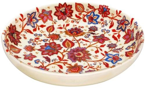 Les Jardins de la Comtesse - Assiette creuse en mélamine fleuris Ø 20 cm - Collection Jaipur