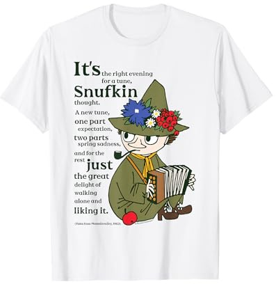 Moomin A New Tune Tales From Moominvalley Snufkin Zitat T-Shirt