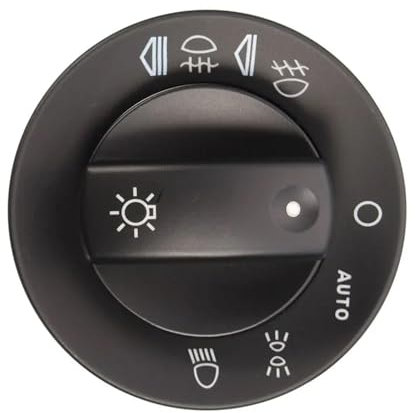 LHVHPKUKAN Abdeckkappe for den Steuerschalter for Autoscheinwerfer und Nebelscheinwerfer mit Reparatursatz for automatische Funktionen 8E0941531B Passend for Audi A4 S4 8E B6 B7 2000-2007