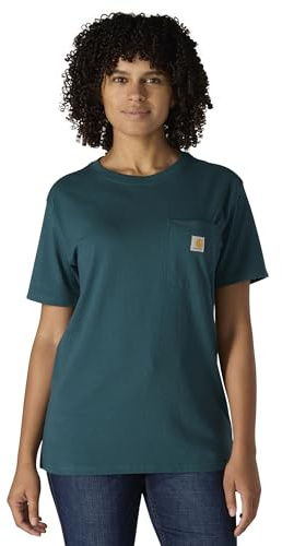 Carhartt Bekleidung Logo T-Shirt grün