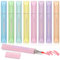 Glitzer-Pastell-Textmarker, 8 Stück, weiche Keilspitze, ästhetische Textmarker, sortiert, Morandi-Farben, Glitzer-Stifte, kein Verlaufen, Textmarker für Tagebücher, Bibeln, Notizbücher, Schul- und