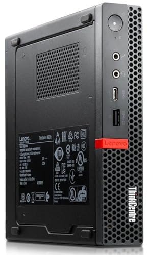 Lenovo Mini PC ordinateur de bureau ThinkCentre M920q Tiny, processeur Core i3-8100T, mémoire RAM 8 Go, disque SSD 256 Go NVMe Win 11 Pro (reconditionné)
