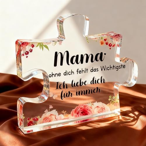 Usong Muttertagsgeschenke für Mama Geschenk Muttertag Geburtstagsgeschenk für Mama - Besonderes Mama Geschenk Mini-Acrylornament mit warmen Worten