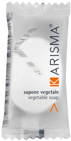 SAPONETTA MONOUSO da 10 gr, Confezione da 600 pezzi, Linea Cotesia karisma adatto Per qualisasi camera HOtel o B&B