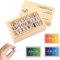 Premium Textilstempel Set Waschmaschinenfest - Große Buchstabenstempel - Ideal für Schnittbuch, Kartenherstellung und Individuelle Stempel