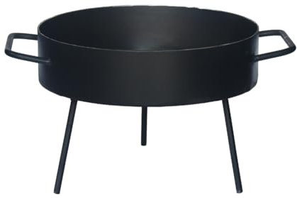 Disco de Arado Paellera Argentina de acero al carbono para cocinar Plano Varios tamaños con Patas desmontables Nic Store BBQ (30cm)