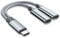 BIVOFU Adaptador Doble USB C Auriculares y Cargador PD 60W, Cable USB C Macho a Doble Hembra, 2 en 1 Splitter Type C a Audio 24 bit Compatible con iPhone 15/16 iPad Air/Pro Galaxy S24 S23 S22 S21