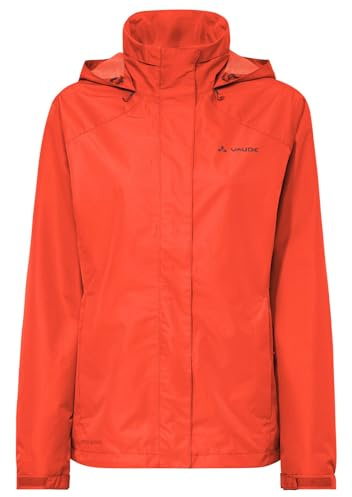 VAUDE Escape Bike Light Regenjacke Damen – Gefütterte Regenjacke mit 2-Lagen Membran, reflektierende Jacke wasserdicht 412g