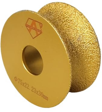 mola diamantata stonda bordi – per smussare spigoli vivi e realizzare Battiscopa,soglie o scalini in Gres porcellanato, Marmo, Granito – Spessore 30 mm – Foro 22,23