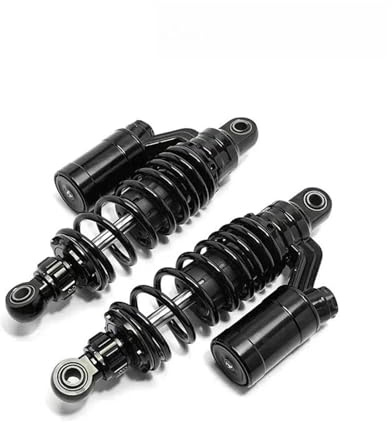 Stoßdämpfer Universal Motorrad Hinten Frühling Dämpfer Einstellbare Öl-pneumatische Stoßdämpfer 265MM Tuning-Federbeine(Schwarz)