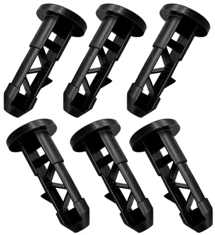SinChic Wheelie Bin Lid Hinge Pins,6 PCS Replacement Bin Lid Locks Solid Plastic Wheelie Bin Hinge Pin Plastic Trash Can Lids Connecting Pins for Household and Commercial Wheelie Trash Bins