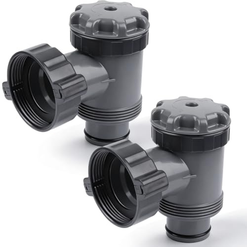 Pool Absperrhahn 38mm, Absperrventil Pool & Pool Anschluss 38mm - Kompatibel mit Intex, Bestway, Coleman für Einfache Wartung & Langlebige Leistung